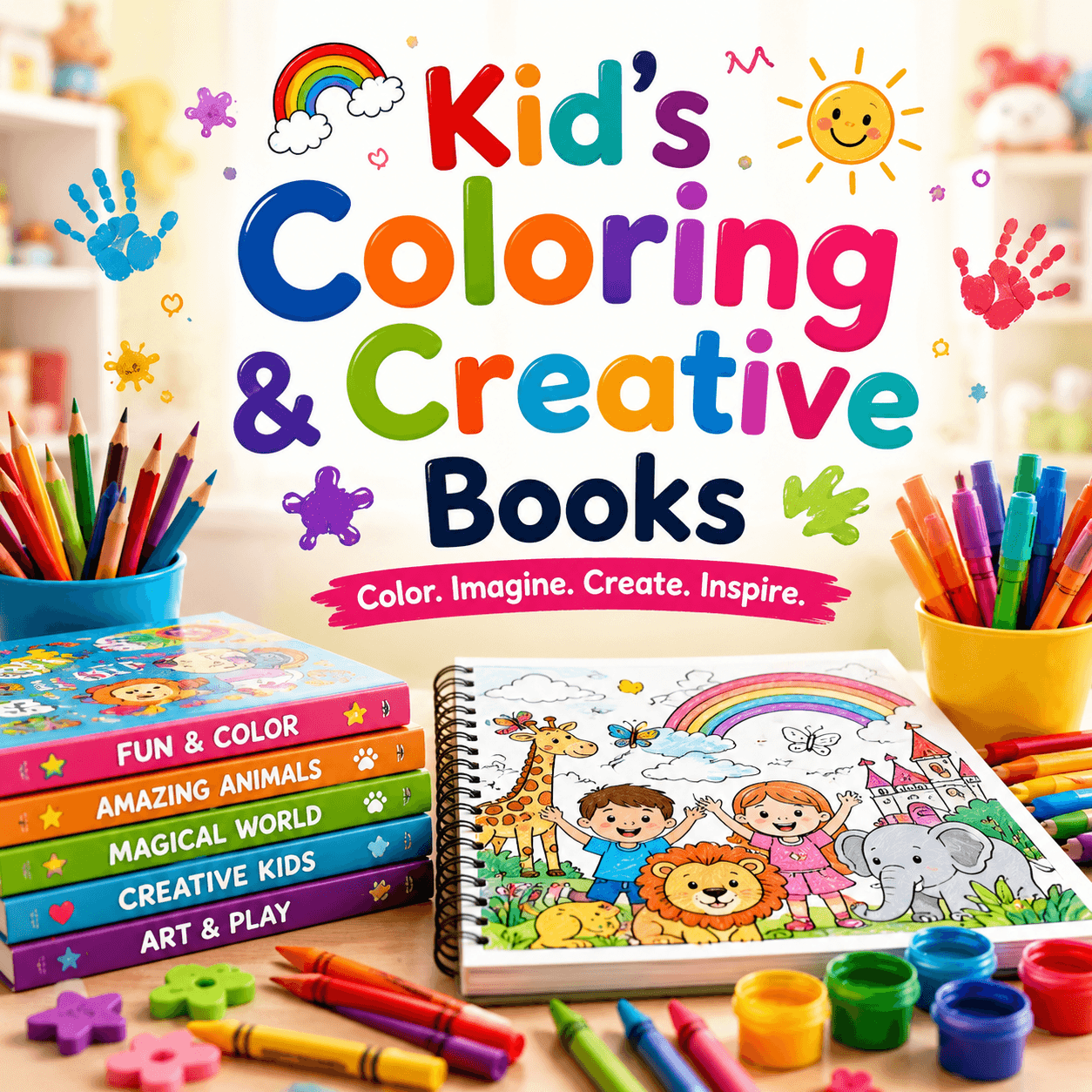 Kids Coloring Creative Books Ai &Amp; Technology